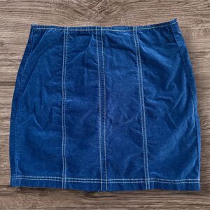 PacSun Blue Suedette Pencil Mini Skirt Casual Summer Size 26
